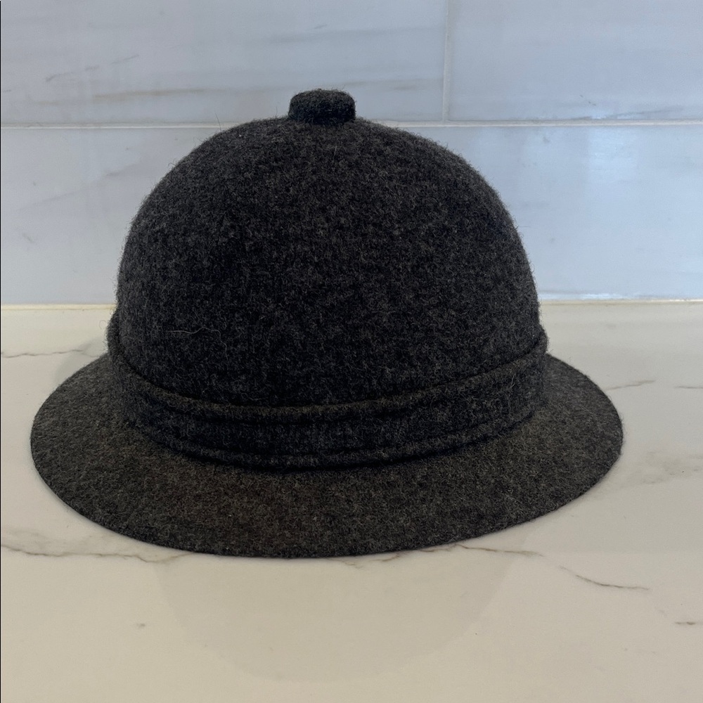 Kangol Wool Casual Cap Charcoal Grouser Tweed - Picture 2 of 10